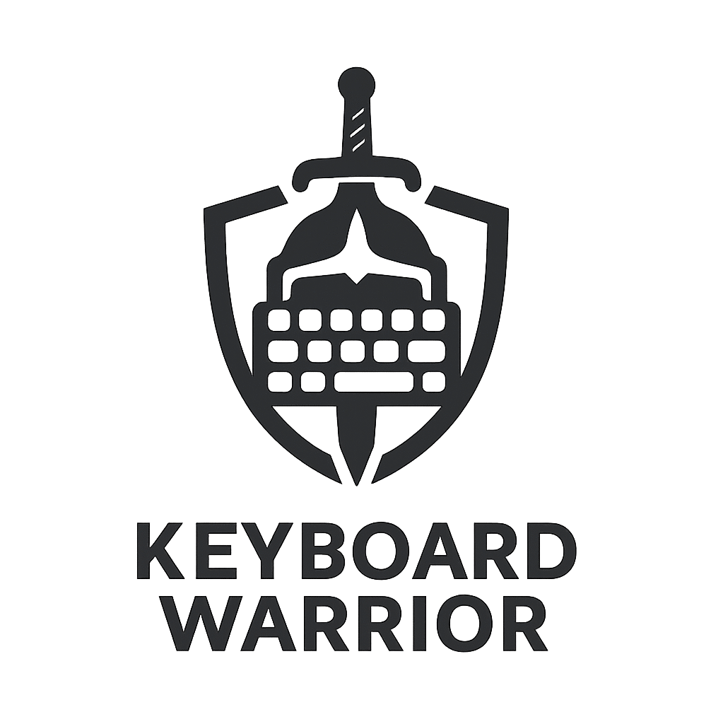 keyboard warrior logo design (2)